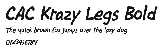 CAC Krazy Legs Bold Preview