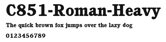 C851-Roman-Heavy Preview