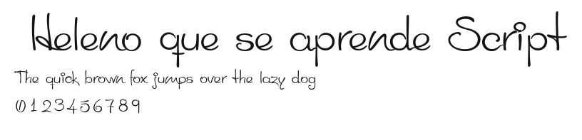 Heleno que se aprende Script.otf