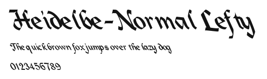 Heidelbe-Normal Lefty.ttf