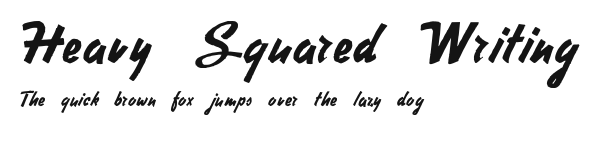 Heavy Squared Writing.otf