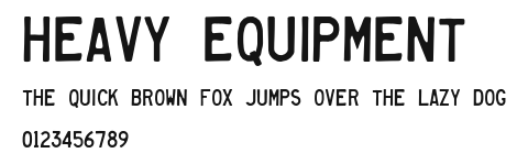 Heavy Equipment.otf
