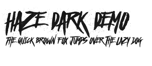 Haze Dark Demo.otf