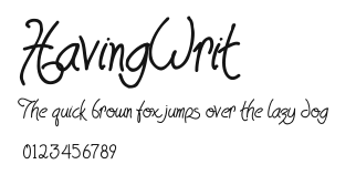 HavingWrit.ttf