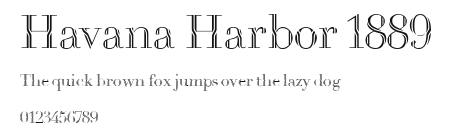 Havana Harbor 1889.ttf
