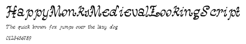 HappyMonksMedievalLookingScript.ttf