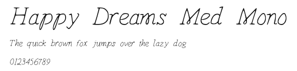 Happy Dreams Med Mono.otf