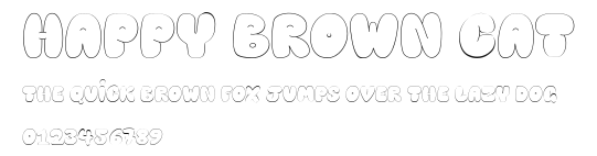 Happy brown cat.ttf
