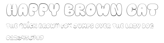 Happy brown cat.ttf