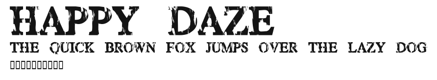 HAPPY DAZE.ttf
