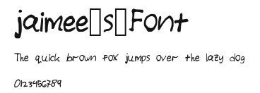 jaimee_s_Font Preview