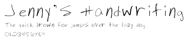 Jenny's Handwriting.ttf