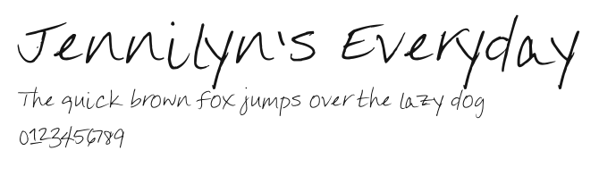 Jennilyn's Everyday.ttf
