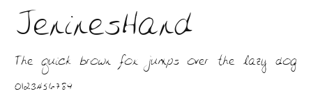 JeninesHand.ttf