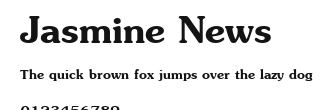 Jasmine News.ttf