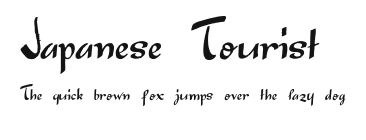 Japanese Tourist.otf