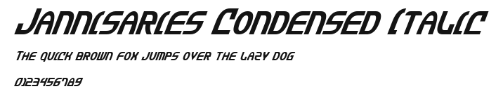 Jannisaries Condensed Italic.ttf