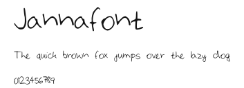 Jannafont Preview