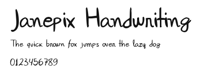 Janepix Handwriting.ttf