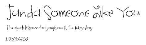 Janda Someone Like You.ttf