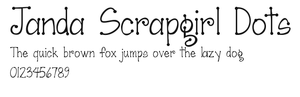 Janda Scrapgirl Dots.ttf