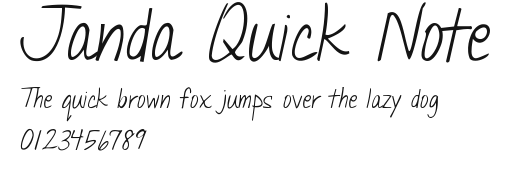 Janda Quick Note.ttf
