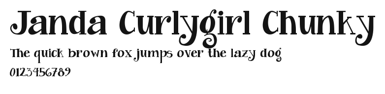 Janda Curlygirl Chunky Preview