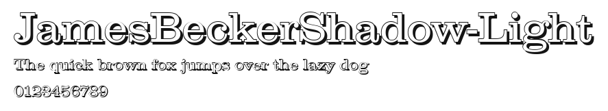 JamesBeckerShadow-Light.ttf
