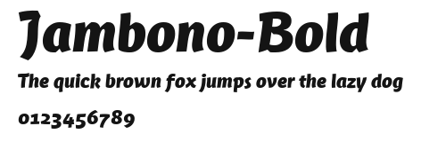 Jambono-Bold Preview