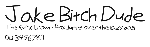 Jake Bitch Dude.ttf