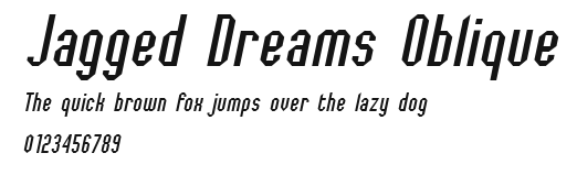 Jagged Dreams Oblique.ttf