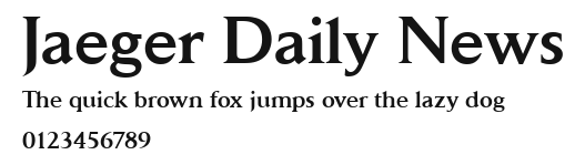 Jaeger Daily News.ttf