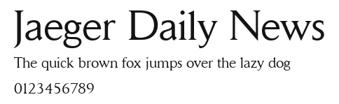 Jaeger Daily News.ttf