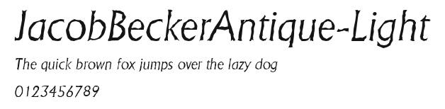 JacobBeckerAntique-Light.ttf