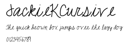 JackieKCursive Preview