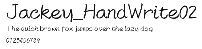 Jackey_HandWrite02 Preview