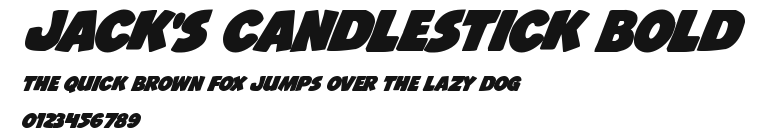 Jack's Candlestick Bold Preview
