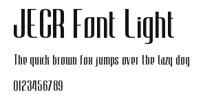 JECR Font Light Preview