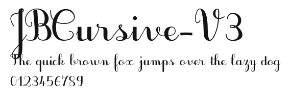 JBCursive-V3 Preview