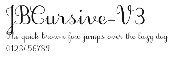 JBCursive-V3 Preview