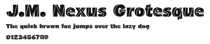 J.M. Nexus Grotesque Preview