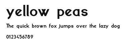 yellow peas .ttf