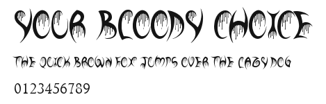 Your Bloody Choice.ttf