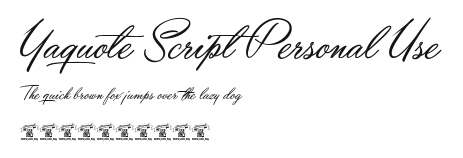 Yaquote Script Personal Use.ttf