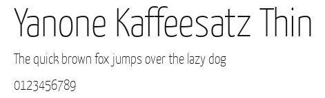 Yanone Kaffeesatz Thin.ttf