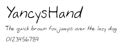 YancysHand.ttf