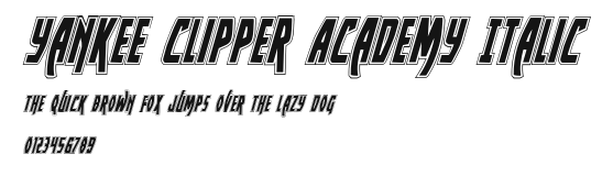 Yankee Clipper Academy Italic Preview