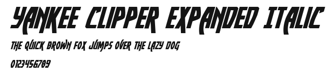 Yankee Clipper Expanded Italic.ttf