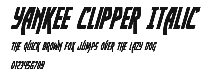 Yankee Clipper Italic.ttf