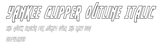 Yankee Clipper Outline Italic.ttf
